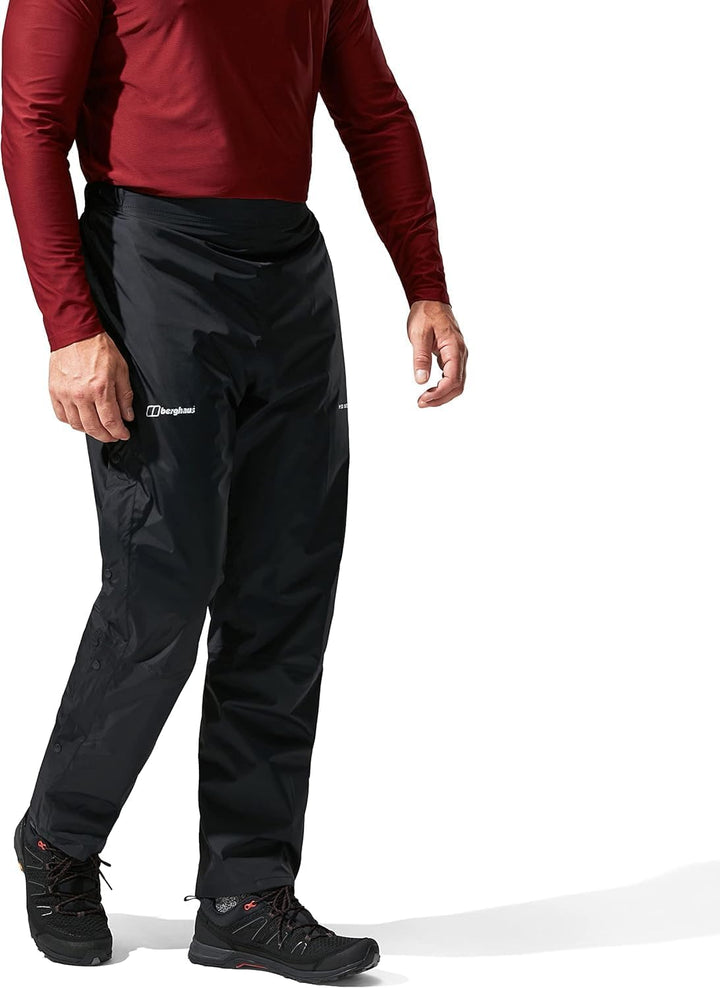 Berghaus Herren Deluge wasserdichte Überhose Schwarz M, Schwarz M