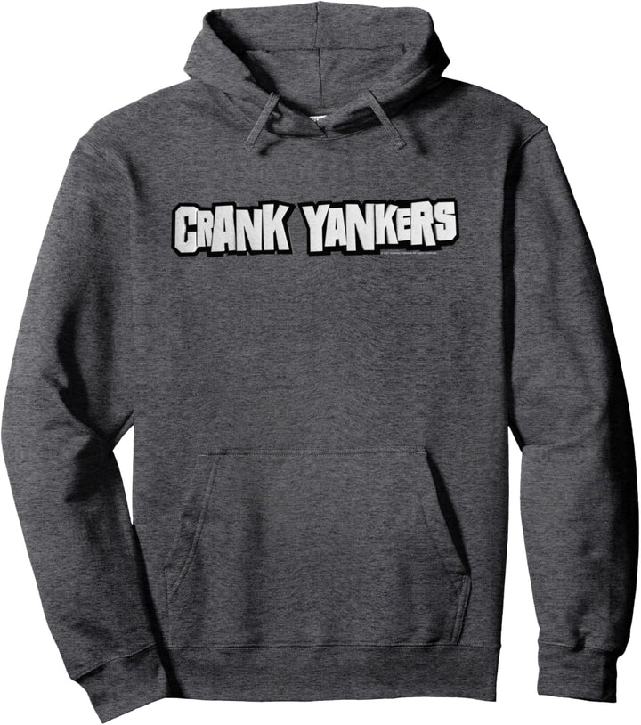 Crank Yankers Gray and Black Logo Pullover Hoodie
