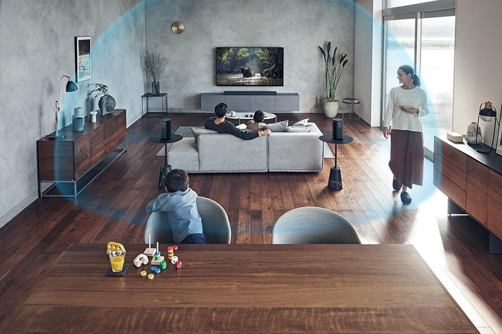 Sony SA-RS5 kabellose zweifache Rear-Lautsprecher mit integriertem Akku (180W Gesamtleitung), Schwar
