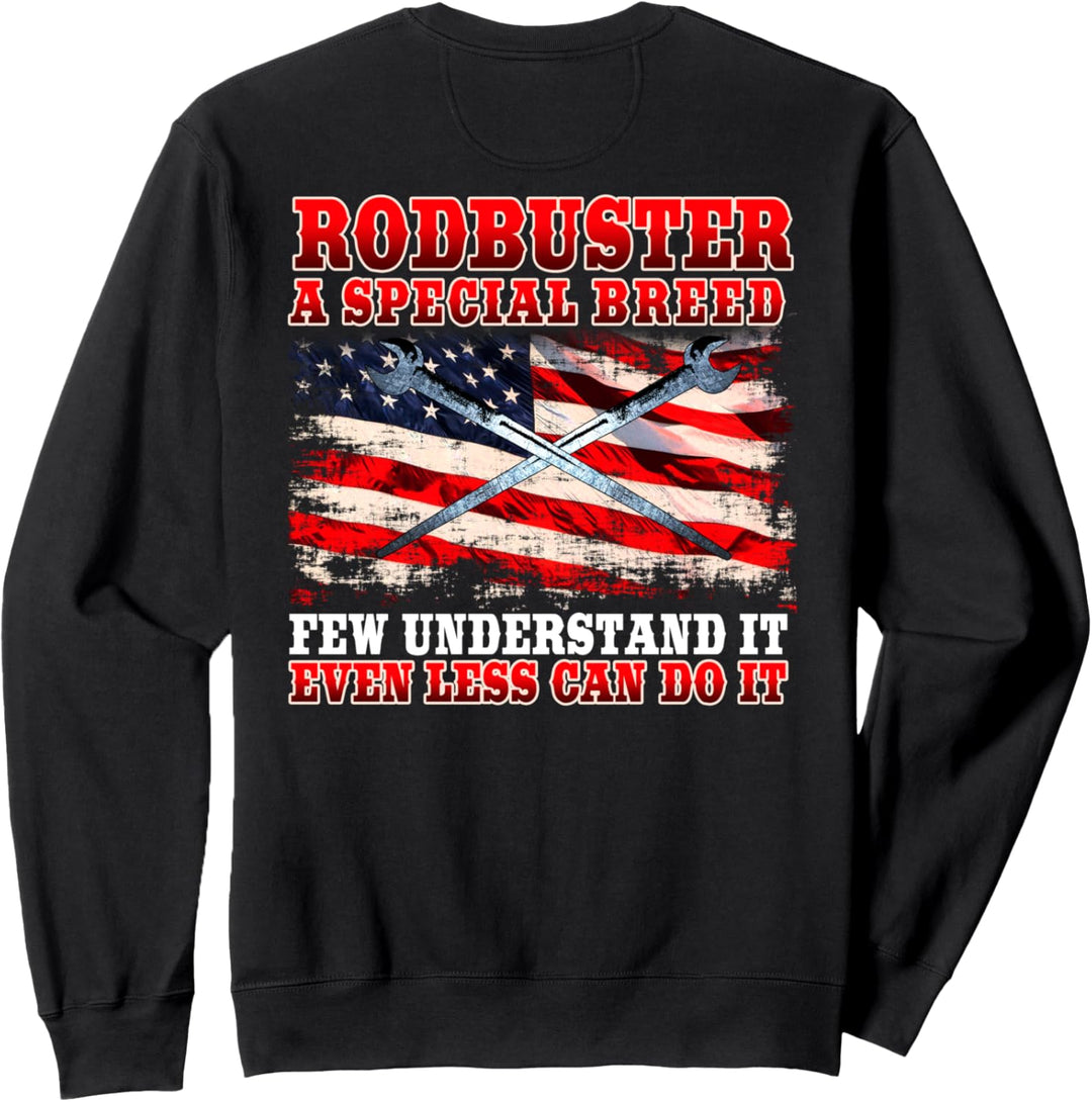 Ironworker Rodbuster Design auf der Rückseite der Kleidung Sweatshirt