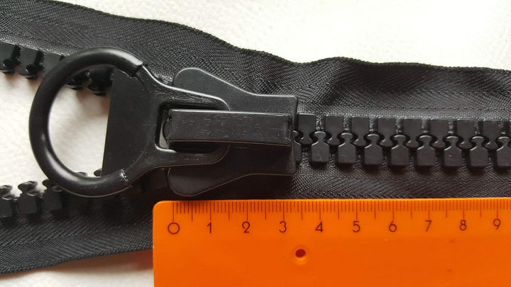 Trampolin Ersatzreissverschluss Doppel-Zipper beidseitig bedienbar schwarz 20 Zoll (schwarz, 130 cm)