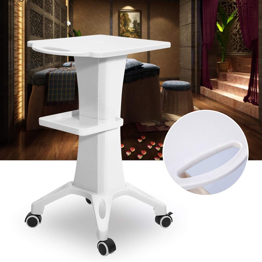 Futchoy Rollwagen 2 Schicht Wheel Gerätewagen Friseur Rollwagen Beauty Salon Spa Instrument Cart für