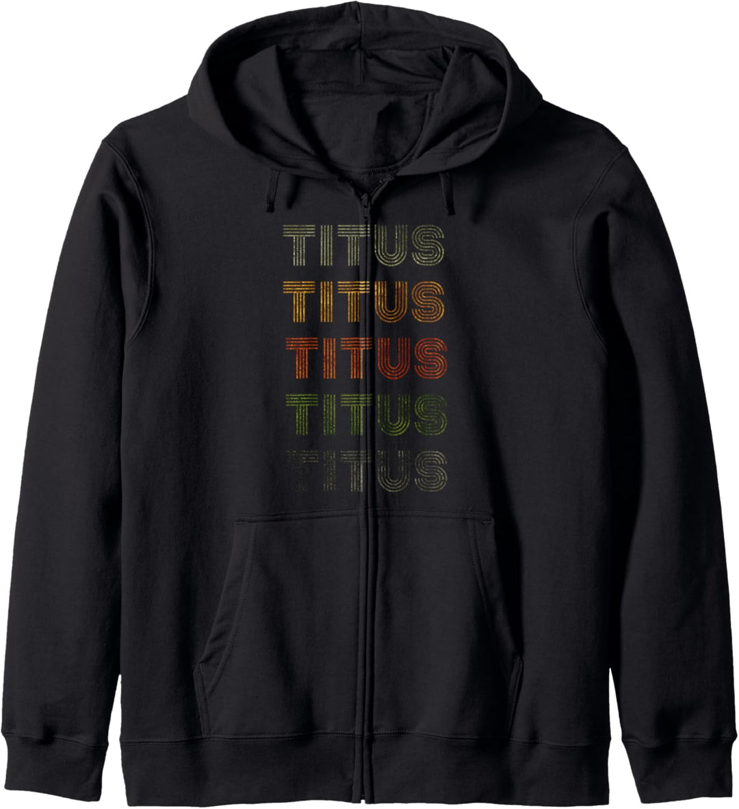 Love Heart Titus Tee Grunge/Vintage-Stil Black Titus Kapuzenjacke