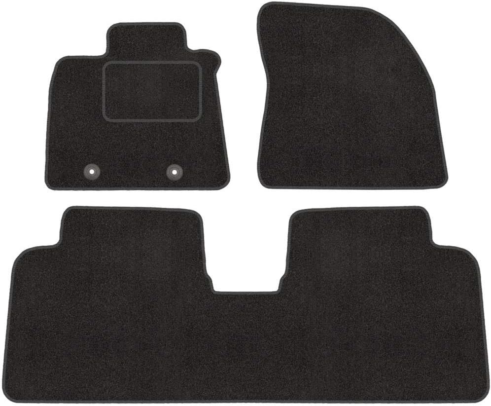 Fussmatten mit Clips 4er Set für Toyota Avensis 3 2009-2018 Velours Automatten