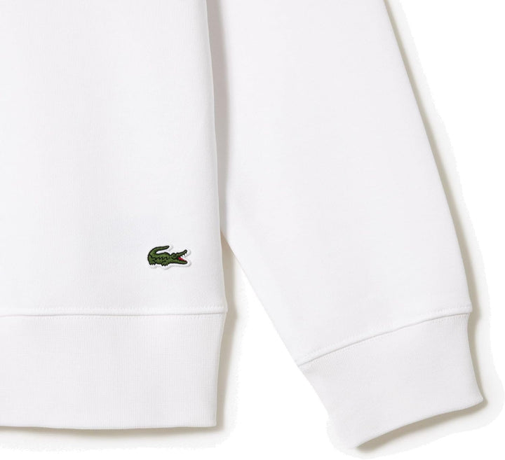 Lacoste Herren Sweatshirt SH1281, Männer Pullover,sportlicher Sweater,Logo L White (001), L White (0