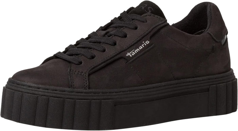 Tamaris Damen Bequemschuhe, Frauen Schnürschuhe,TOUCHit-Fussbett 38 EU Black Uni, 38 EU Black Uni