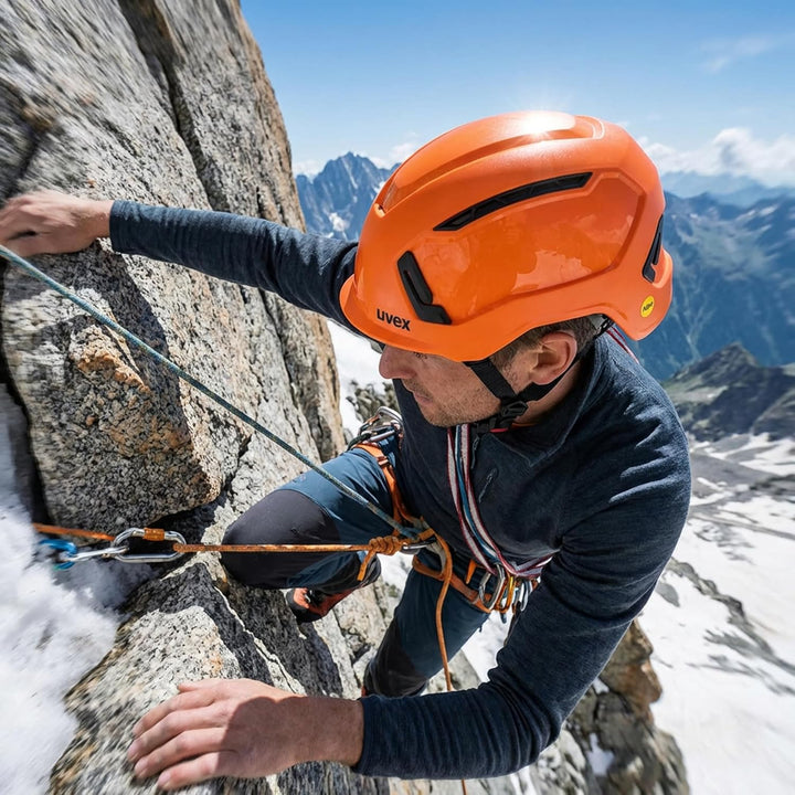 uvex pronamic alpine Schutzhelm mit MIPS-Sicherheitssystem - Schutz und Dynamik - Damen/Herren Orang