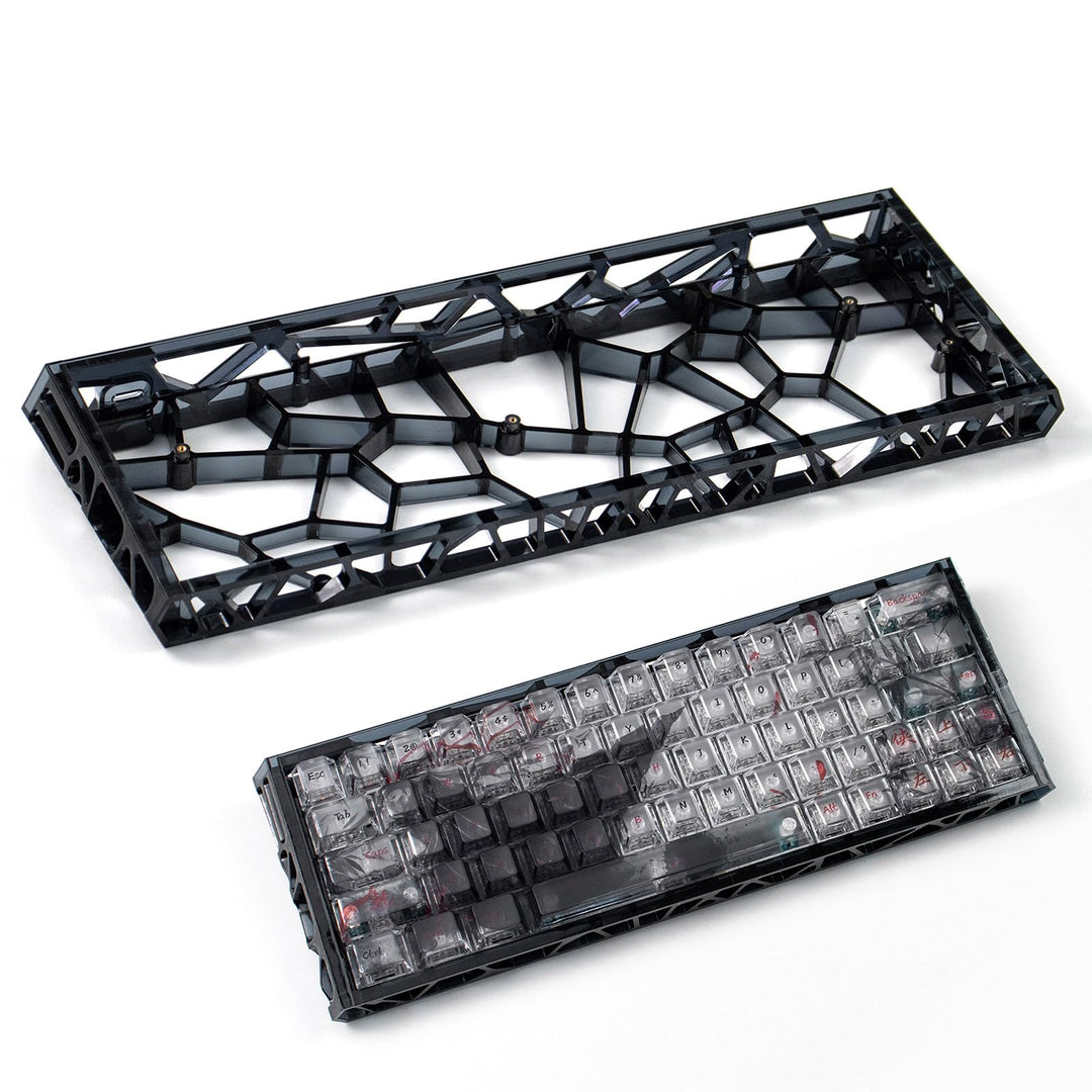60% Mechanische Tastatur Gehäuse Transparentes Tastaturgehäuse Kompatibel mit Wooting60/HM66/Mad60/M