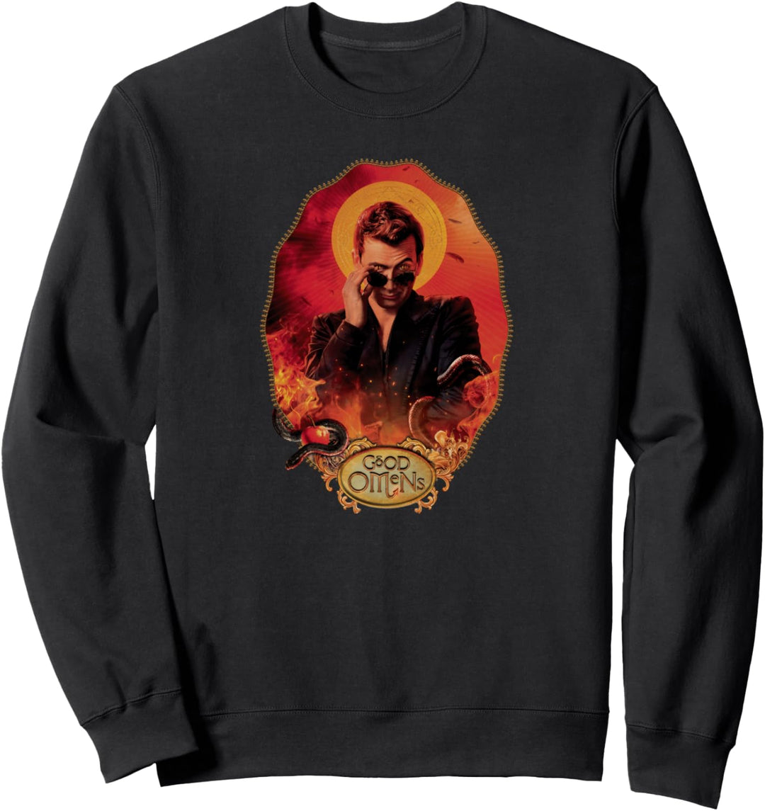 Gute Omens - Crowley Porträt Sweatshirt