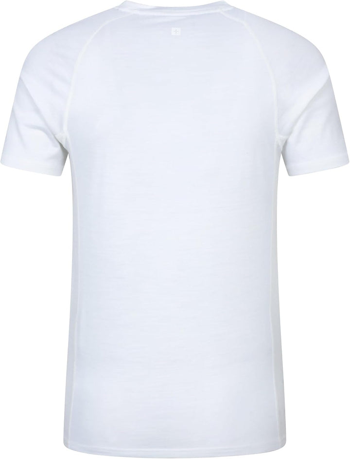 Mountain Warehouse Summit Merino II Herren T-Shirt XXS Weiss (02), XXS Weiss (02)