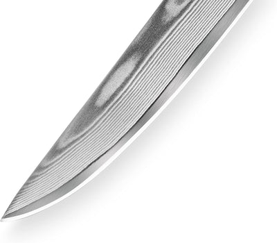 Samura DAMASCUS Ausbeinmesser 6.5"/165 mm. 67 Lagen. Griffmaterial: G-10 + Innovative Verpackung mit