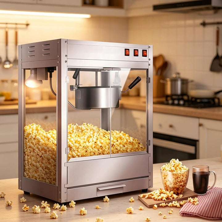 Popcorntopf mit Antihaft 15mm 3-Loch-Anschluss, Anti-Anbrenn-Aufsatz für Heissluft-Popcornmaschinen,