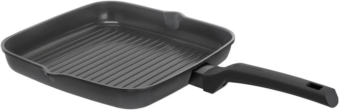 Schulte-Ufer, Induktion, Charisma i Grillpfanne, Pfanne, Aluguss, 28x28cm, mit optischer Brat-Anzeig