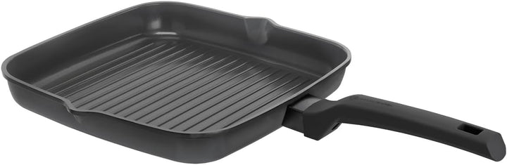 Schulte-Ufer, Induktion, Charisma i Grillpfanne, Pfanne, Aluguss, 28x28cm, mit optischer Brat-Anzeig