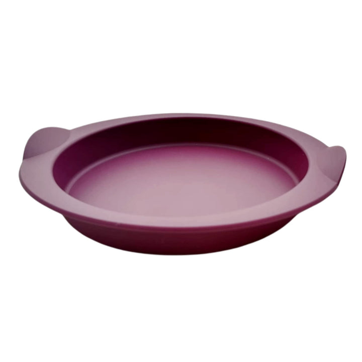 Tupperware Backen Silikonform KLEIN lila glatt rund Backform Silikon Glatte Runde