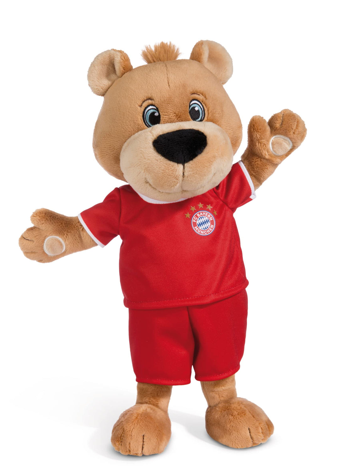 NICI Kuscheltier FC BAYERN MÜNCHEN Bär Berni 35 cm – Stofftier aus weichem Plüsch, Fussball Fanartik
