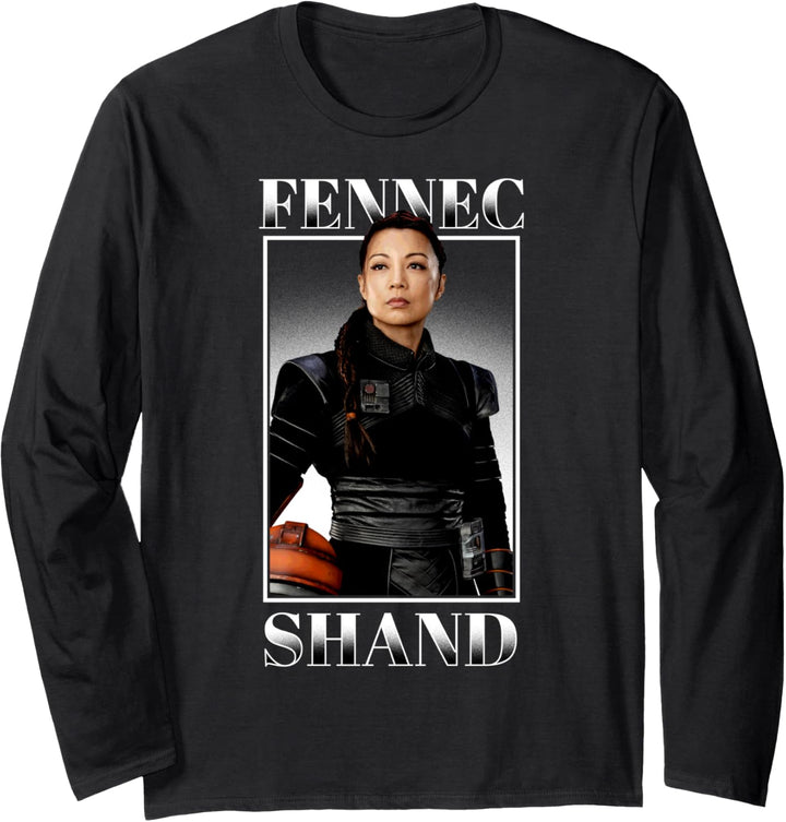 Star Wars: The Mandalorian Fennec Shand Portrait R16 Langarmshirt