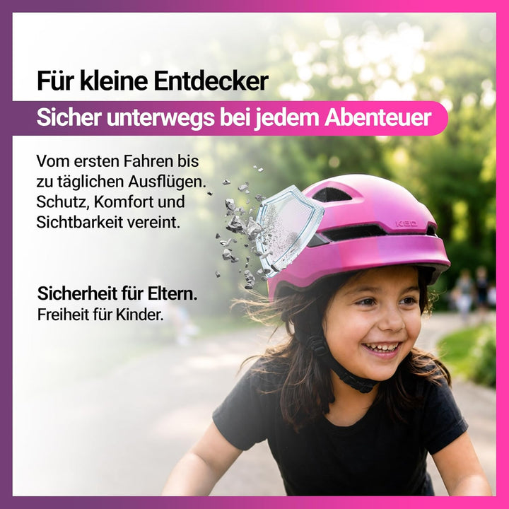 KED Pop MIPS Kinder Fahrrad Helm schwarz/weiss 2023 Pink M (52-56cm), Pink M (52-56cm)