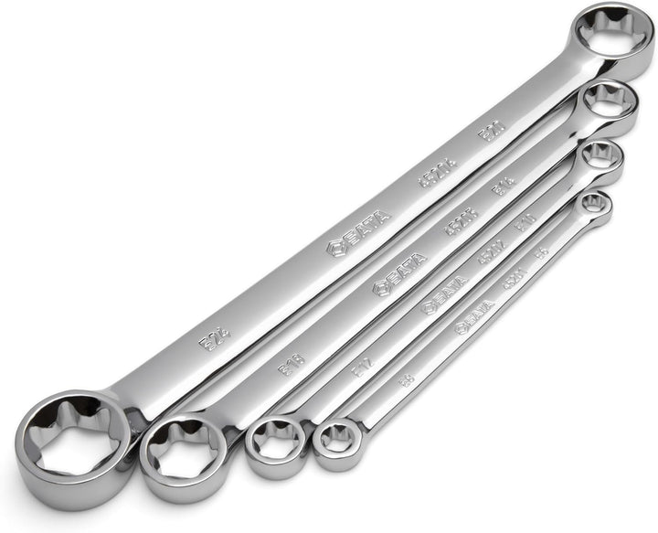 SATA ST09012SJ Doppelringschlüssel, Ringschlüssel, Schraubenschlüssel E-Profil für Aussen-Torx Schra
