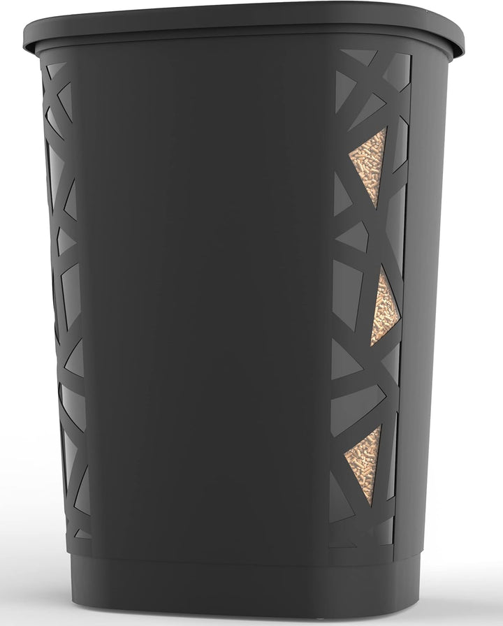 EDA - Pelletkasten Jura Montania XL mit Rollen, 70 l – für 45 kg Pellets – Schwarz, 010482 NO, 49,6