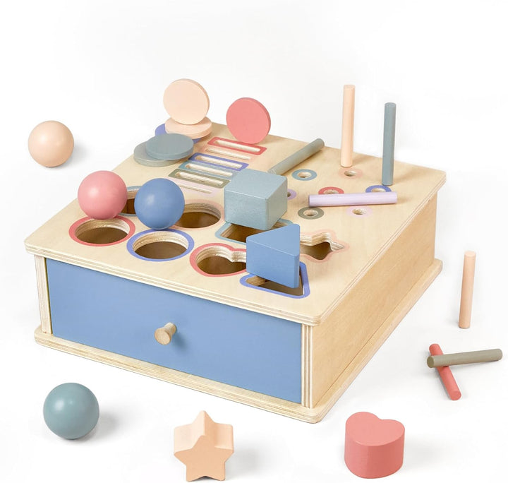 Arbolisse Montessori Spielzeug ab 1 2 3 Jahr, Holzspielzeug Kinder Farbe Sortierspiel Baby Spielzeug