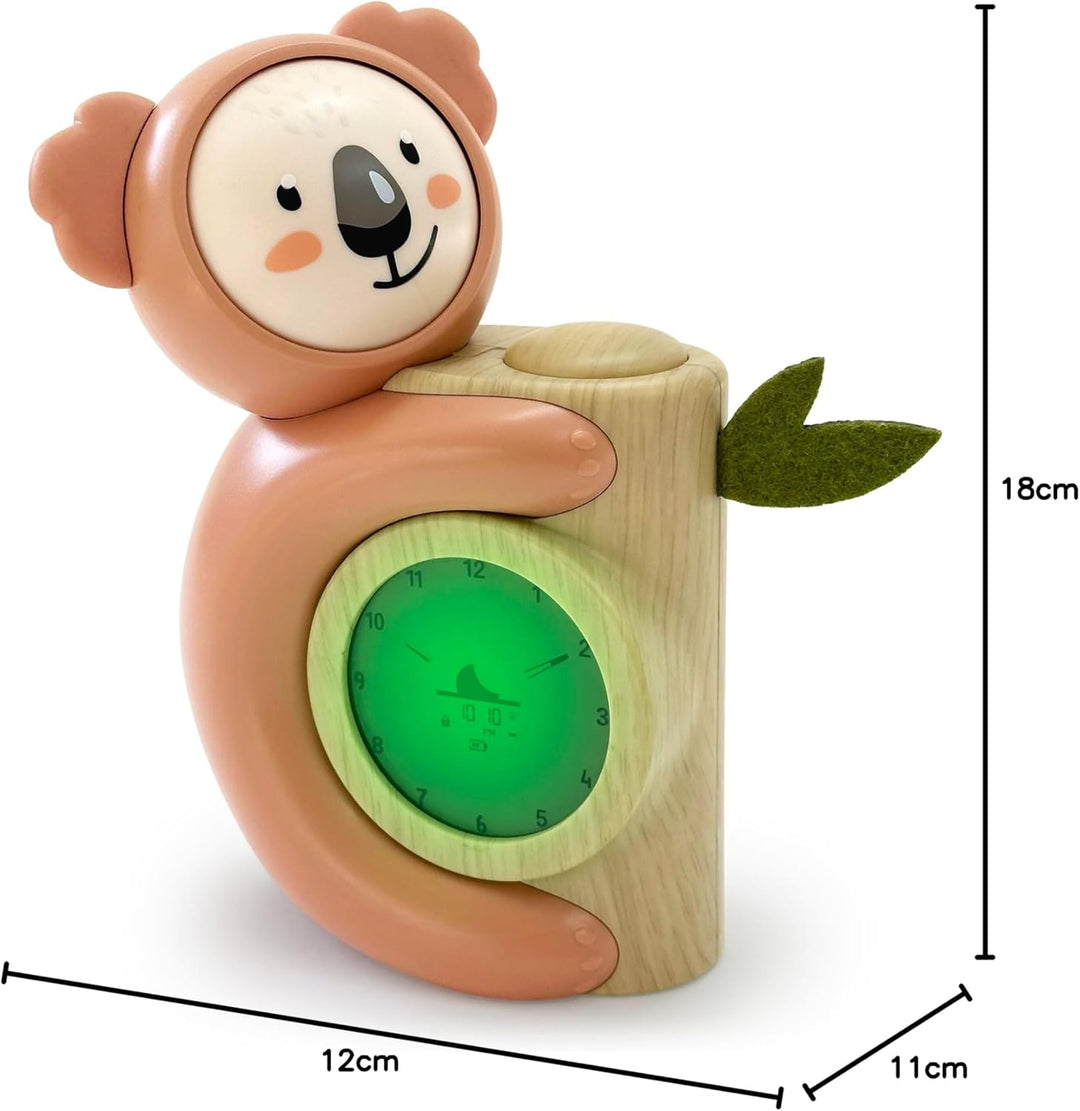 Pabobo - Koala Schlaf-Coach | Kinderwecker & Nachtlicht | Tag-/Nachtanzeige | doppelte Anzeige Digit