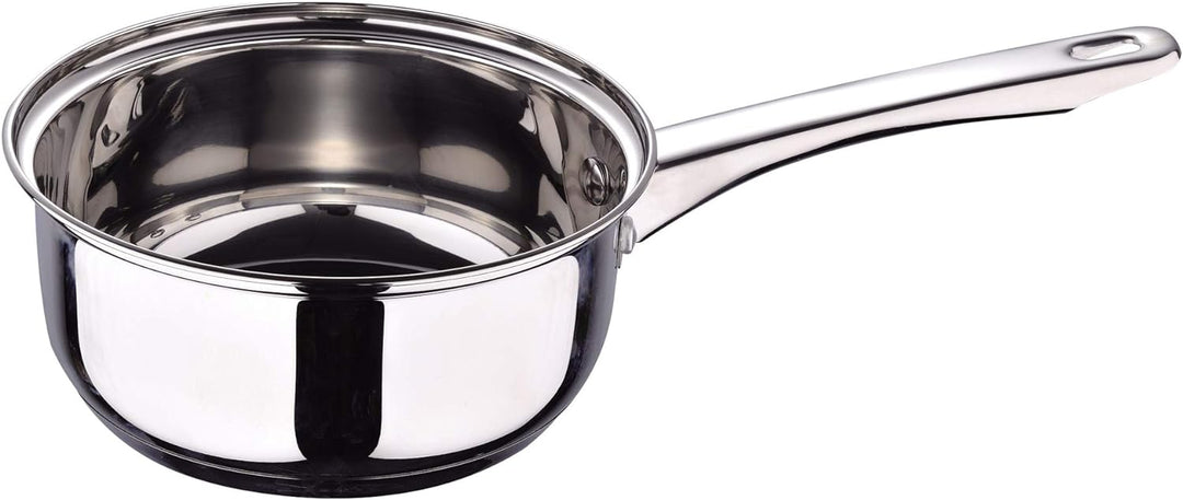 SAN IGNACIO Topfset, 5-teilig, Edelstahl, Ø 16 x 7,5 cm, Stielkasserolle Ø 18 x 8,5 und Ø 20 x 9,5 c