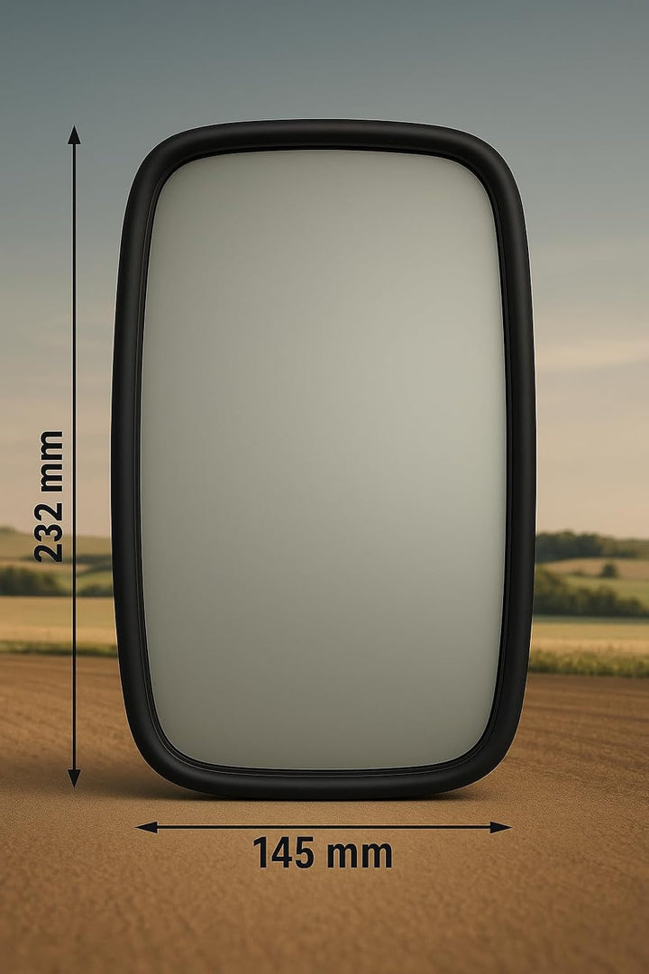 2x Aussenspiegel Seitenspiegel 230x140 ø10 LKW Bagger m. Spiegelarm Spiegelhalter