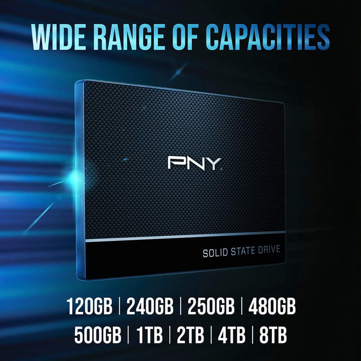 PNY CS900 500GB 2.5” SATA III Internal Solid State Drive (SSD) - (SSD7CS900-500-RB) 500GB 2.5 SATA,