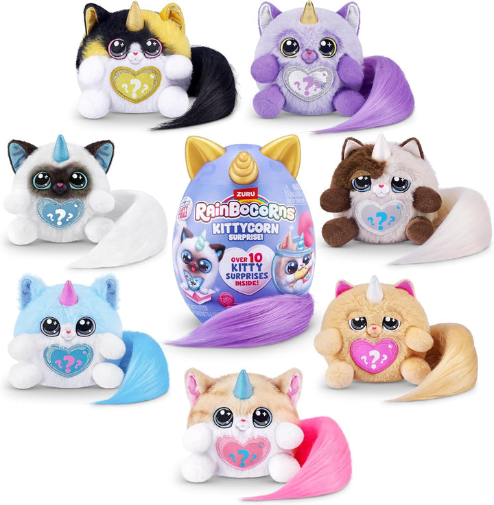 Rainbocorns 92104G Ragamuffin(Fluffles) Kittycorn Surprise, Serie 3, Cat, Small (21.5 cm), Ragamuffi