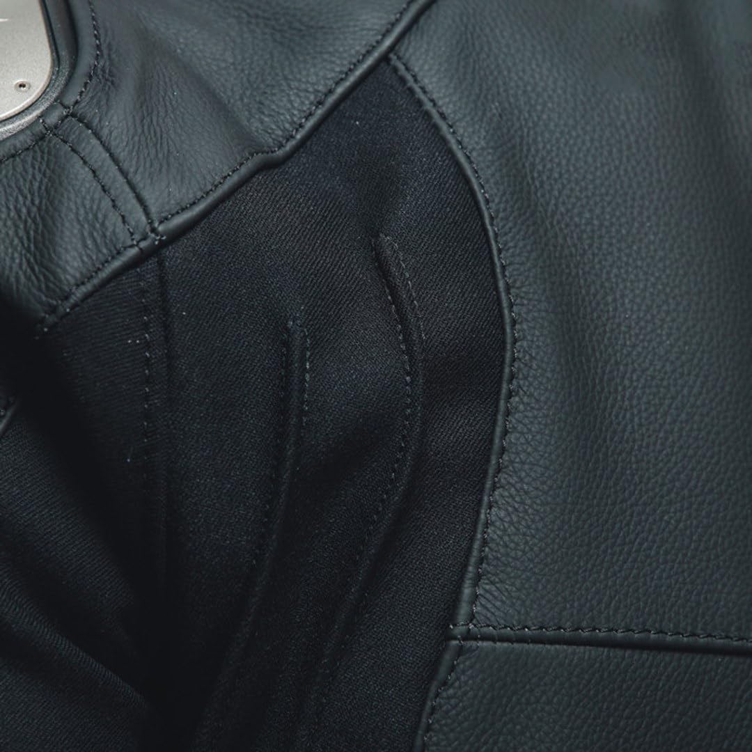 Dainese Kombijacke Lederkombi Motorradjacke m. Protektoren Sportiva Lederkombijacke schwarz 52, Herr
