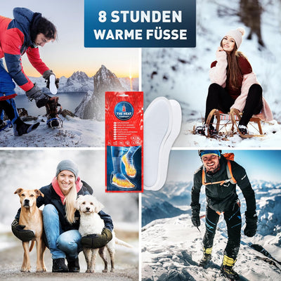 THE HEAT COMPANY Sohlenwärmer - 5, 10 oder 30 Paar - EXTRA WARM - Wärmesohlen - Fusswärmer - 8 Stund