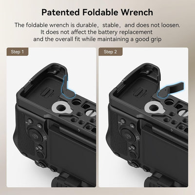 SMALLRIG A7IV A7RV A7SIII Baseplate für Sony Alpha 7 IV Alpha 7R V Kamera, mit Schnellwechselplatte