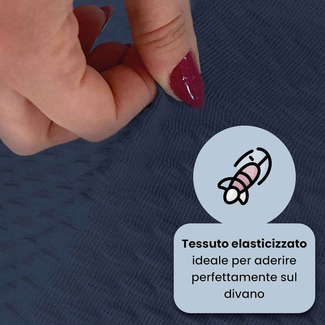 Sogni e capricci “Fashionable” Sofa Abdeckung, Dunkel blau, 4 Plätze Dunkel Blau 4 Plätze, Dunkel Bl