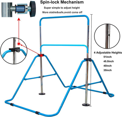 Jolitac Turnreck Gymnastik Kinder Garten Reck Reckanlage Turnstangen Horizontale Training Bar Traini