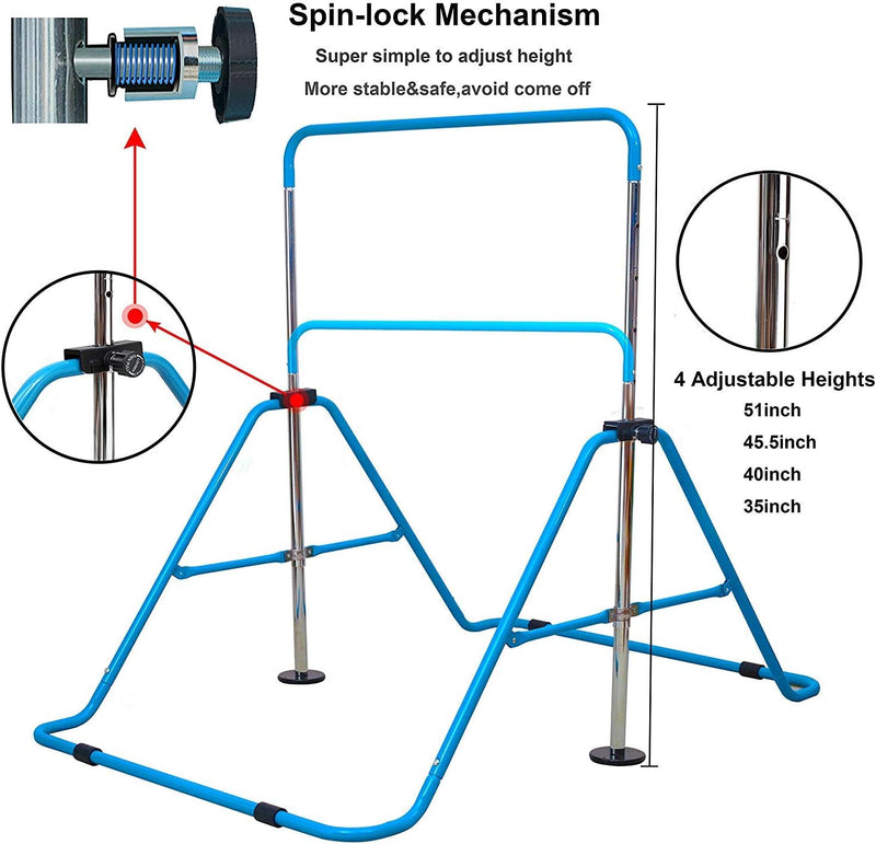 Jolitac Turnreck Gymnastik Kinder Garten Reck Reckanlage Turnstangen Horizontale Training Bar Traini