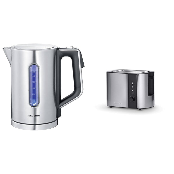 SEVERIN WK 3418 Digitaler Wasserkocher mit Fast-Boil-Power und individueller Temperaturauswahl, 1,7