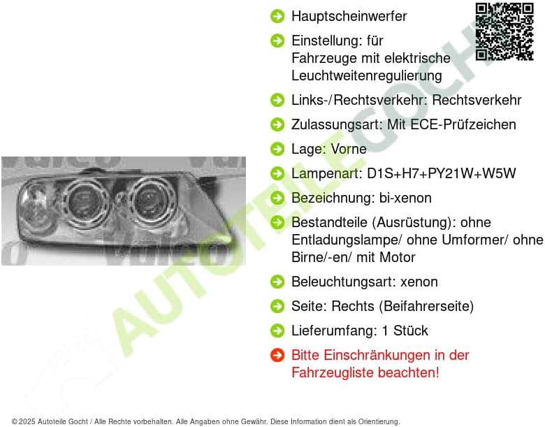 Valeo Hauptscheinwerfer 088398