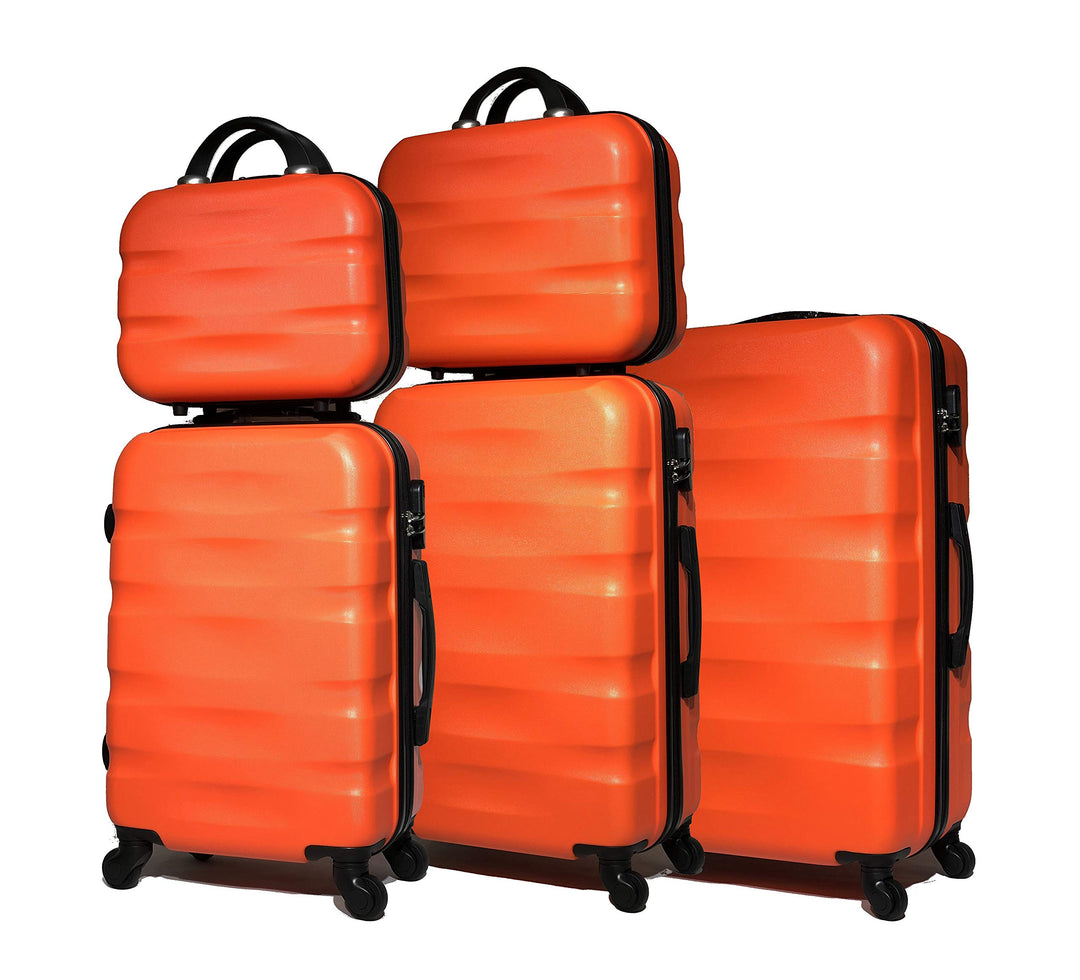 Kabinenkoffer / mittel/gross mit oder ohne Vanity, französische Marke, Orange (5806), Lot de 3 Valis