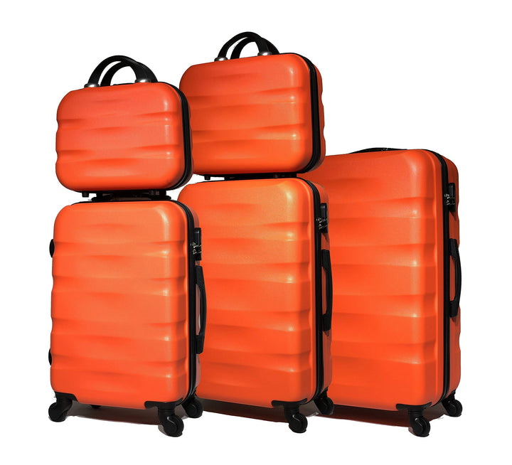 Kabinenkoffer / mittel/gross mit oder ohne Vanity, französische Marke, Orange (5806), Lot de 3 Valis