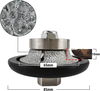 NBB Diamant-Profilscheibe Diamantfräser Fräsbohrer Trennreibahle Profilierungs-Bit für Porzellan Fli