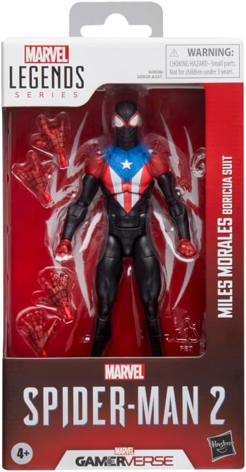 Marvel Legends Series Gamerverse Miles Morales Boricua-Anzug Spider-Man Action-Figur, Miles Morales