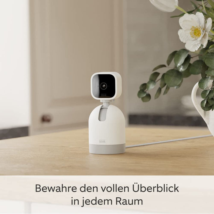 Blink Mini Pan-Tilt Camera | Bewegliche Plug-in-Überwachungskamera für den Innenbereich, Zwei-Wege-A