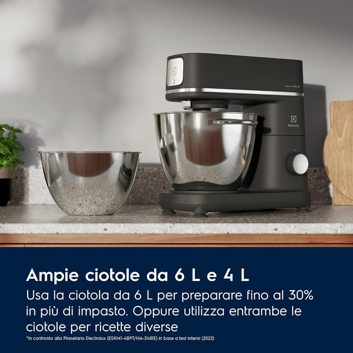 Electrolux Küchenmaschine Planetaria Multifunktions-Küchenmaschine, E6KM1-4BPT, Kitchen Assistent Ma