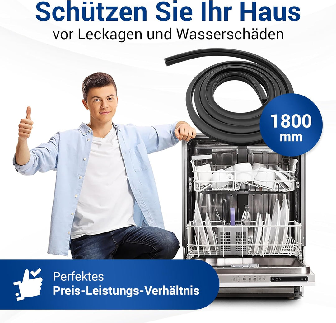VIOKS Gummi Türdichtung Ersatz für Bosch Siеmens 488143 00488143 Dichtgummi Dichtung Spülmaschine Gu