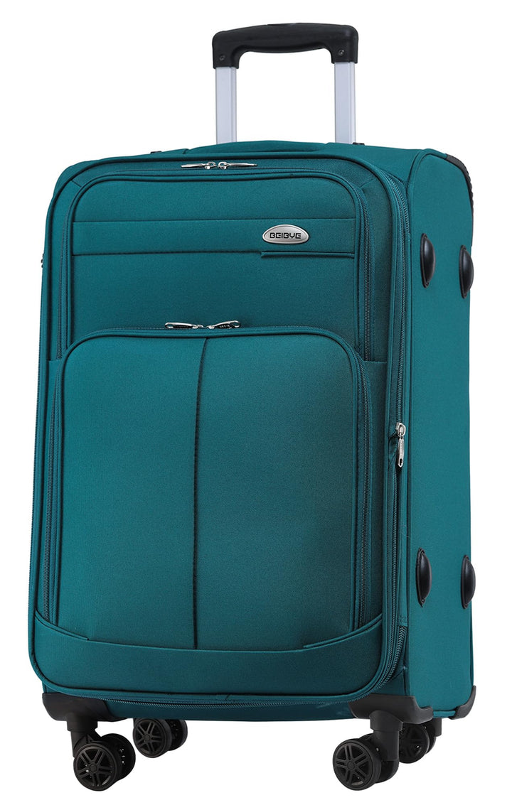 BEIBYE 4 Rollen Reisekoffer 3tlg.Stoffkoffer Handgepäck Kindergepäck Gepäck Koffer Trolley Set-XL-L-