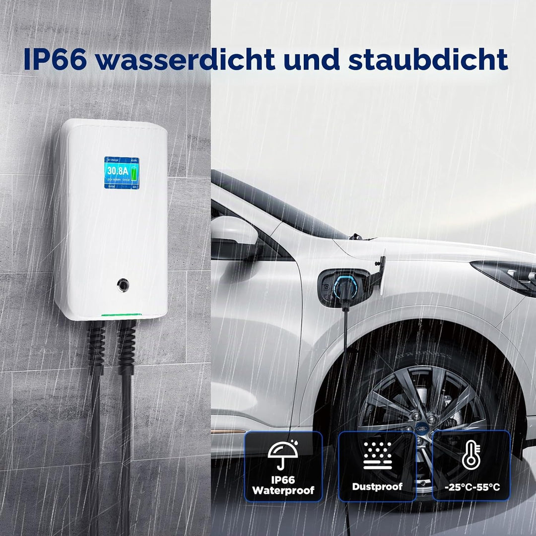Morec 11kw ev Ladegerät 16A Dreiphasig EV Ladestation Wallbox EU Standard Typ 2 IEC 62196-2 Stecker
