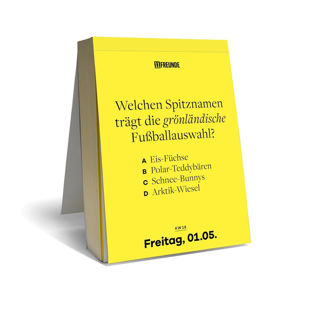 11 Freunde - Der grosse 11FREUNDE Quiz-Kalender 2026 – Tagesabreisskalender mit 365 Fussball-Fragen