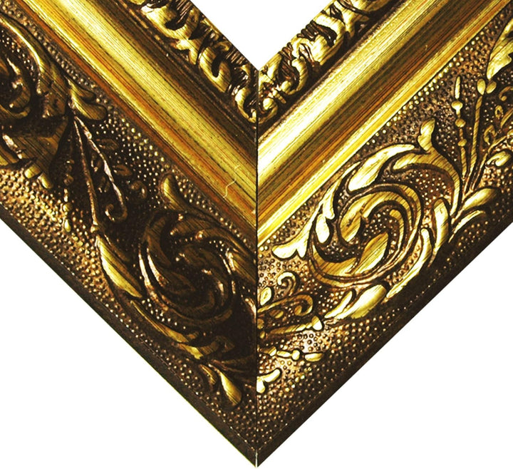 Barockrahmen Gold fein verziert 840 ORO, 40x60 als Leerrahmen 40x60 cm Leerrahmen, 40x60 cm Leerrahm