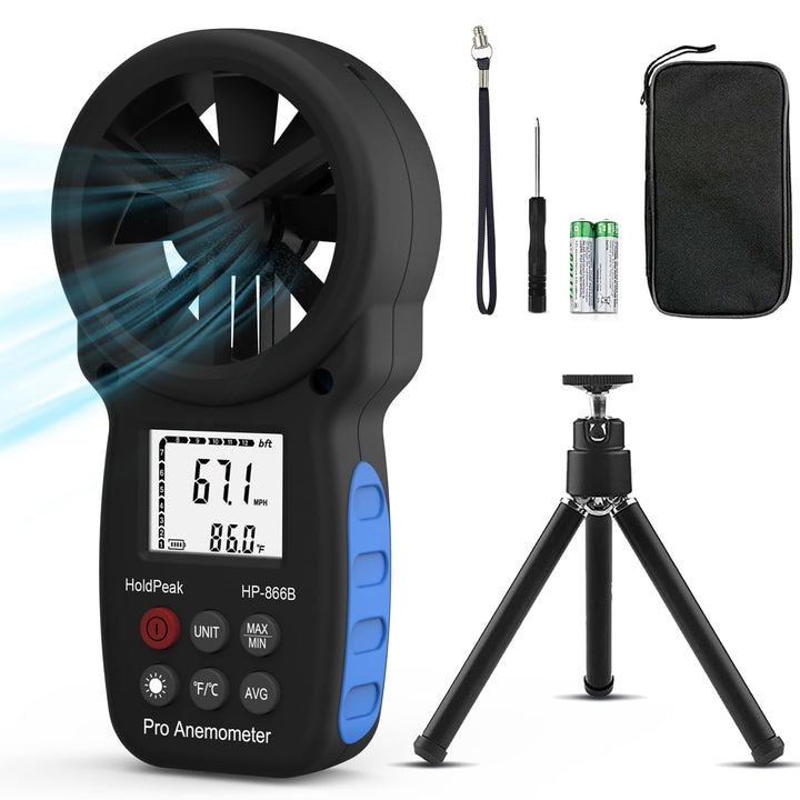 Anemometer windmesser, digitales Windgeschwindigkeitsmessgerät, Windgeschwindigkeit/Windkühlung, Win